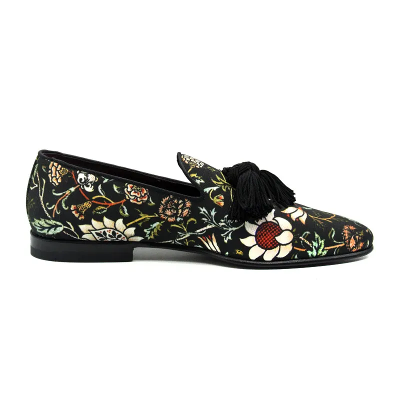 10-515-BLK FANTASIA Floral Slip On, Black Size 11