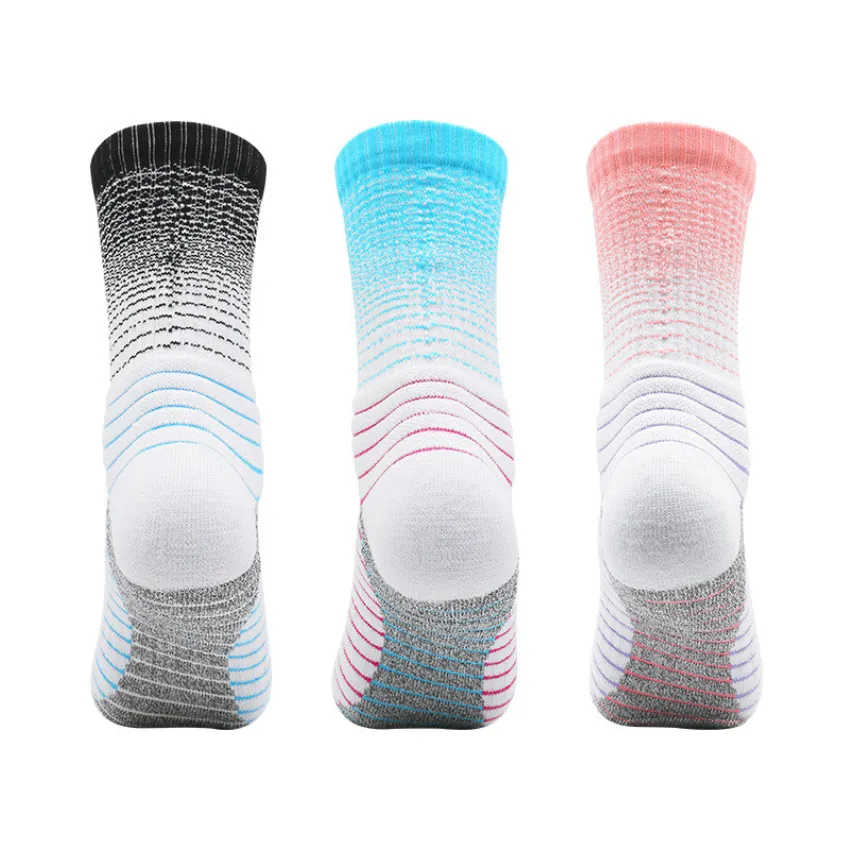 3 Pack Gradients Thick Cushioned Trainer Socks