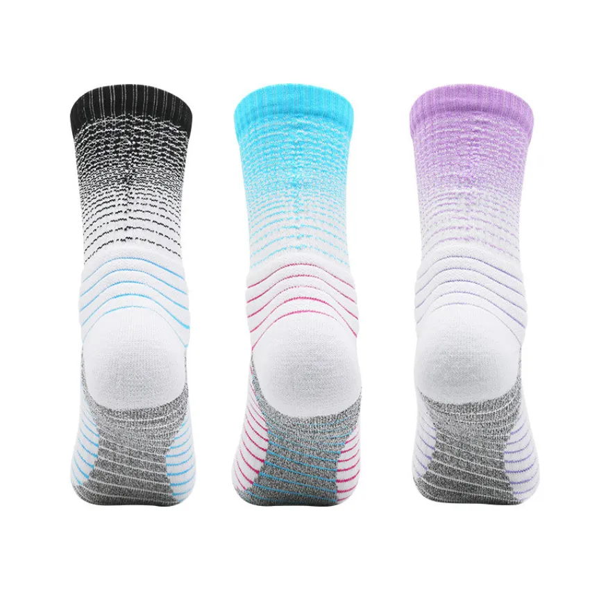 3 Pack Gradients Thick Cushioned Trainer Socks