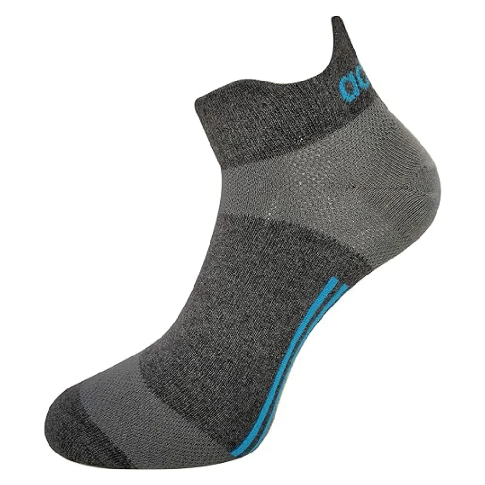 Adidas Men's Flat Knit Low Cut Socks (Charcoal/Colligative Navy/Black)