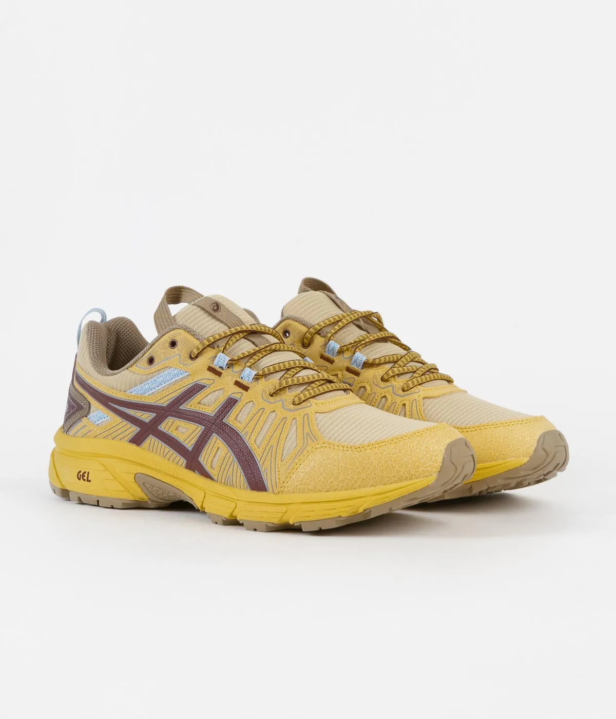 Asics HN1-S Gel-Venture 7 Shoes - Yellow / Ox Brown