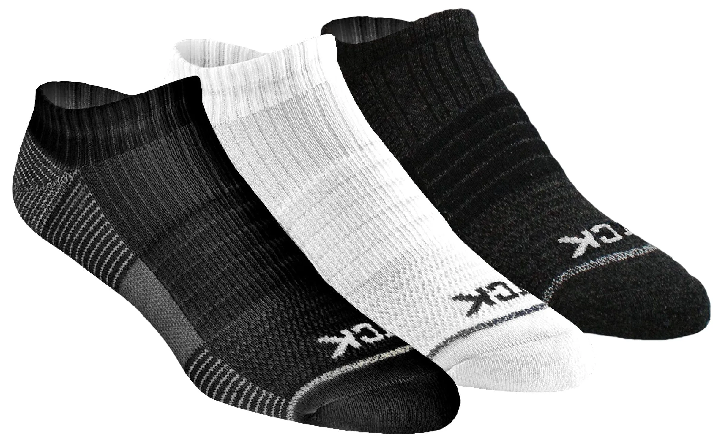 Athletic No Show Socks 3-pack