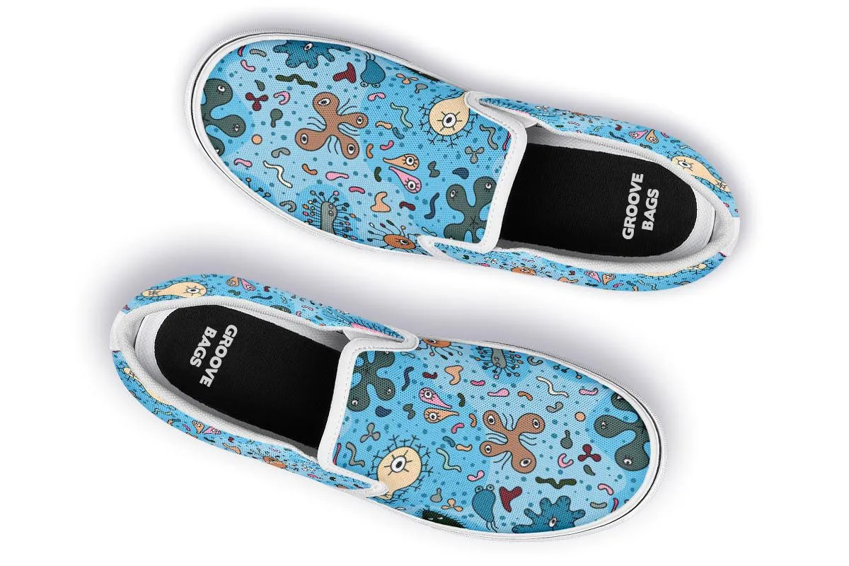 Bacteria Pattern Slip-On Shoes