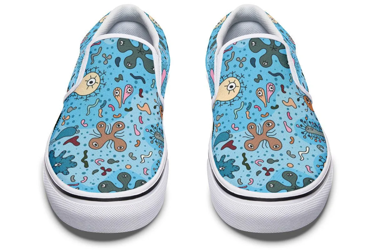 Bacteria Pattern Slip-On Shoes