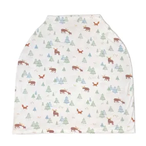 Bamboo Baby Cover & Nursing Poncho (Moose Woods Print)