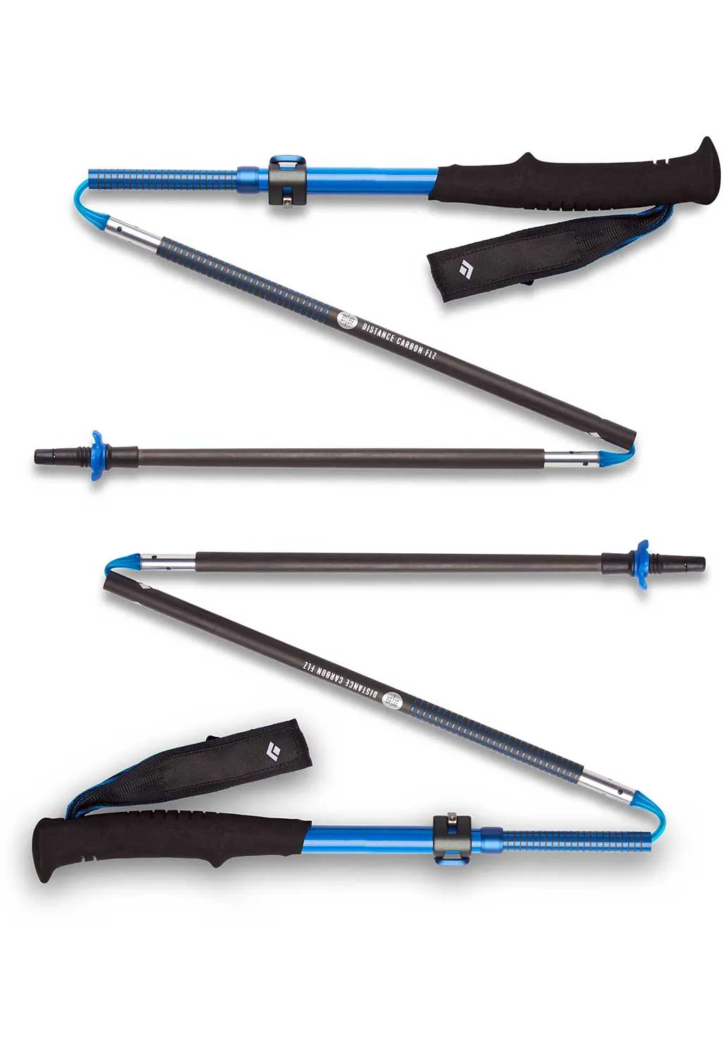 Black Diamond Distance Carbon FLZ Poles (Pair) - Ultra Blue