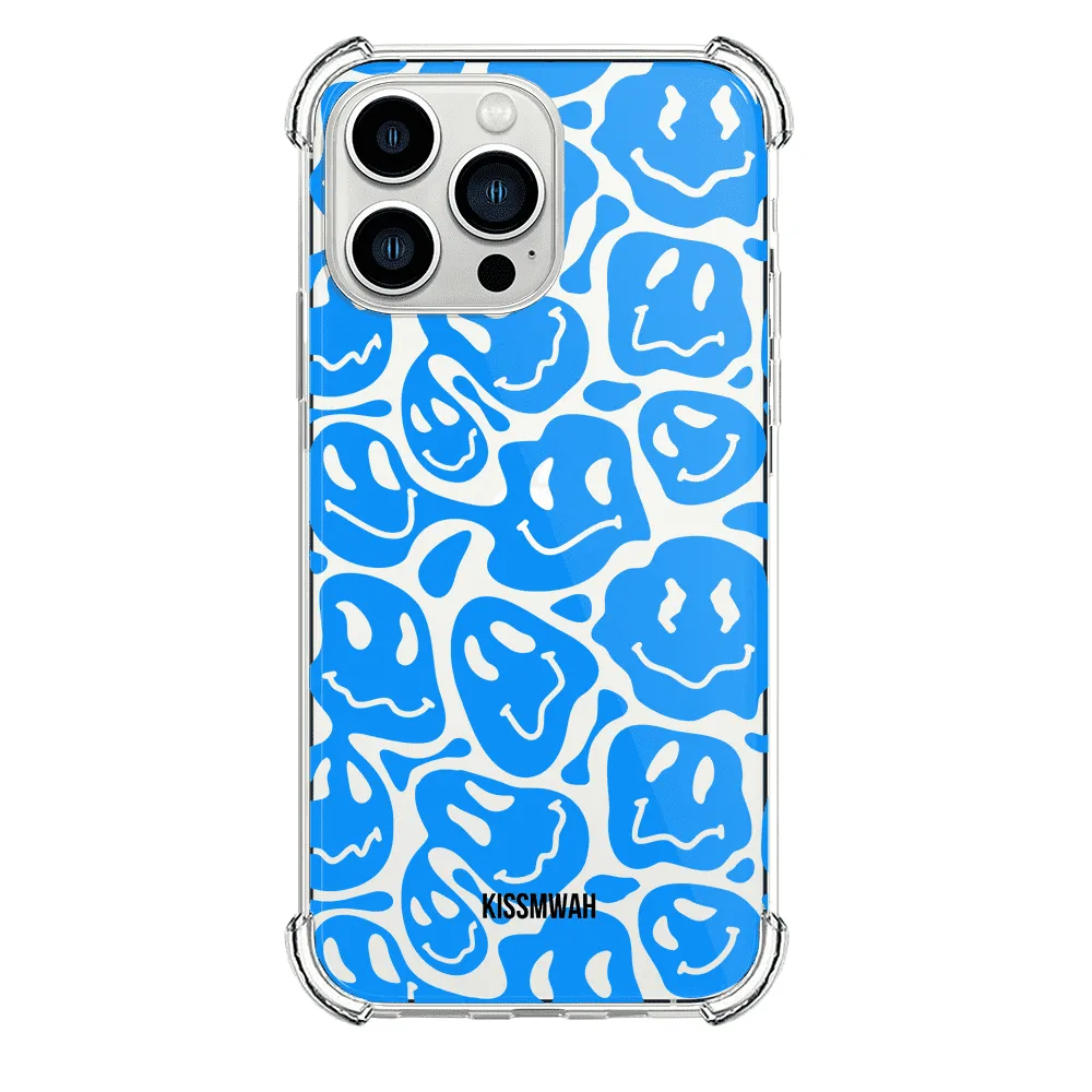 Blue Creepy Smileys Superslim