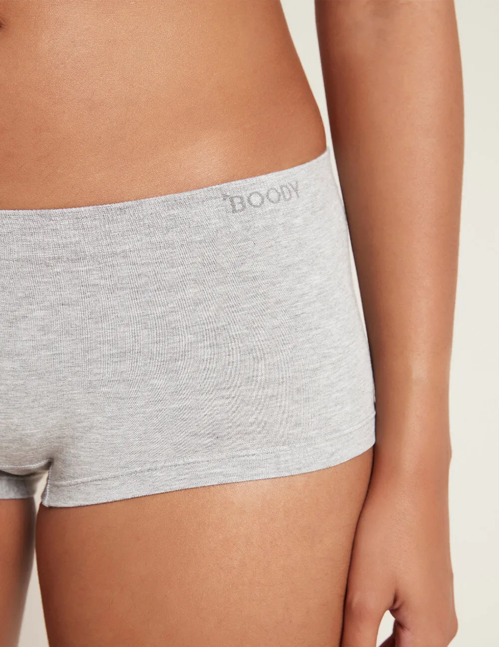 Boyleg Briefs - Light Grey Marl