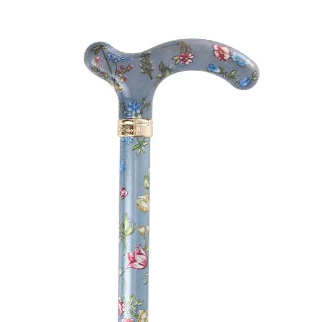 Classic Canes Slimline Chelsea Cane Grey Floral