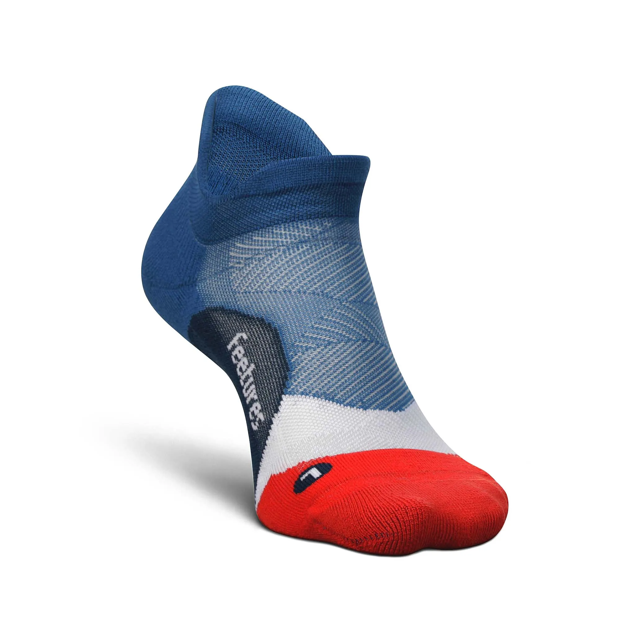 Feetures | Unisex Elite Light Cushion No Show Tab - Atmospheric Blue