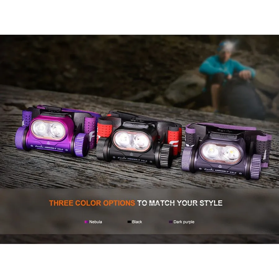 Fenix HM65R-T V2.0 Trail Running USB Rechargeable Headtorch - Black