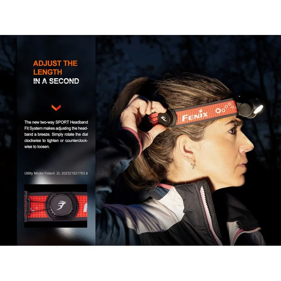 Fenix HM65R-T V2.0 Trail Running USB Rechargeable Headtorch - Black