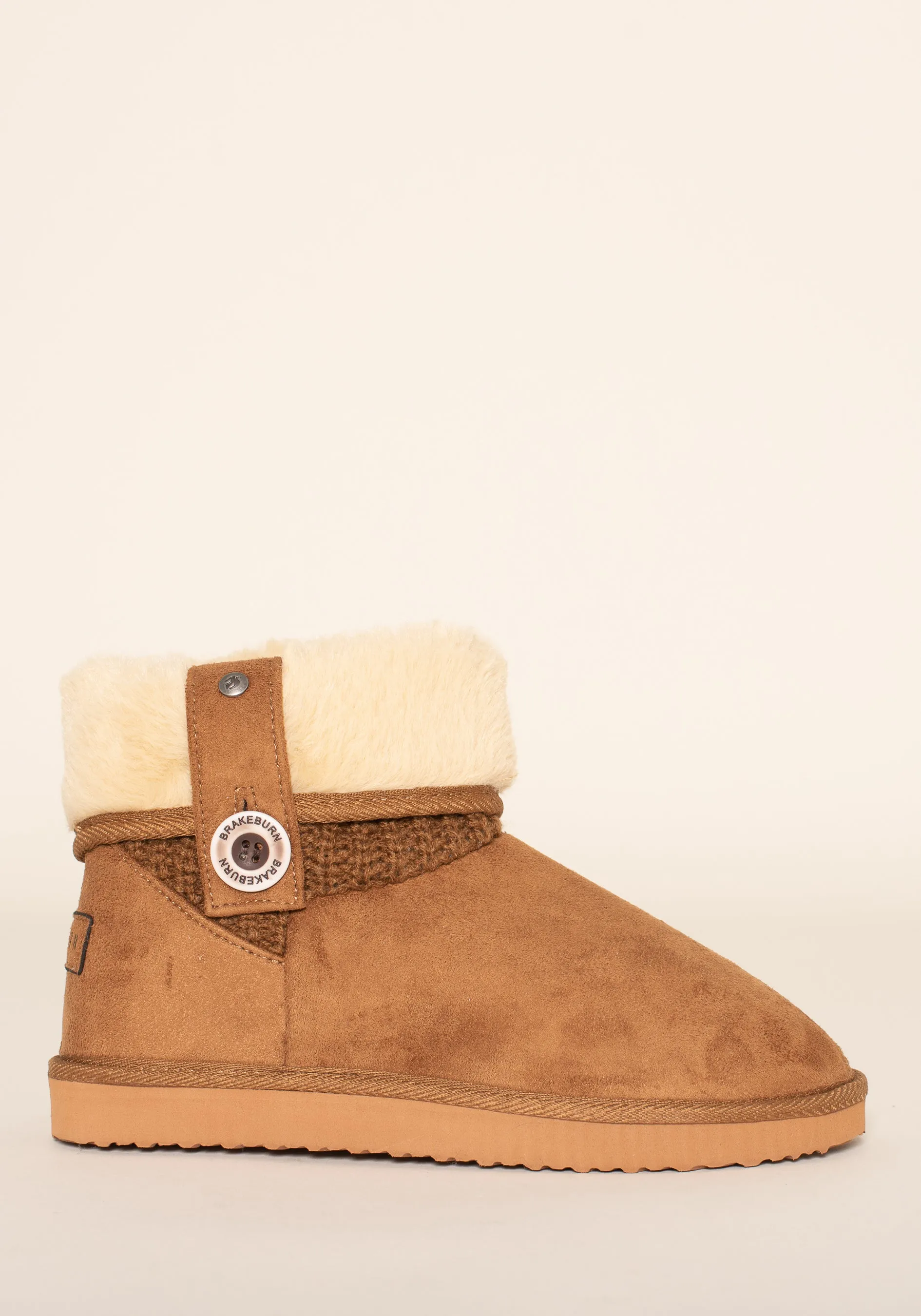 Fur Top Button Boot