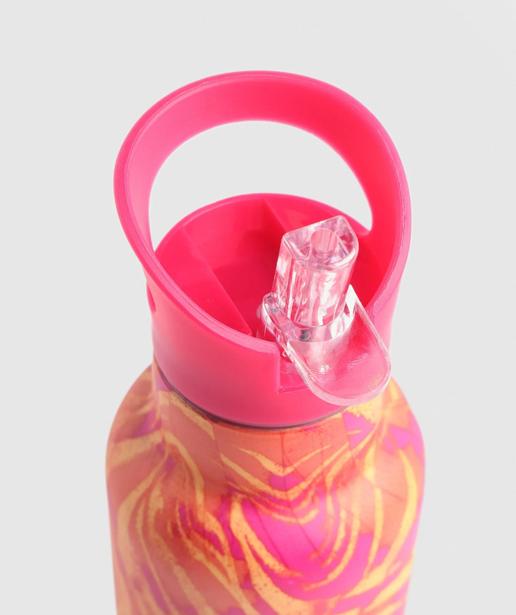 Gymshark 500ml Straw Flask - Hibiscus Pink