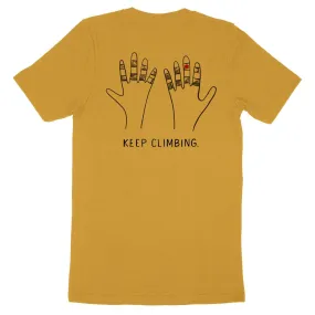 Keep Climbing Taped Hands — Unisex Rock Climbing T-Shirt