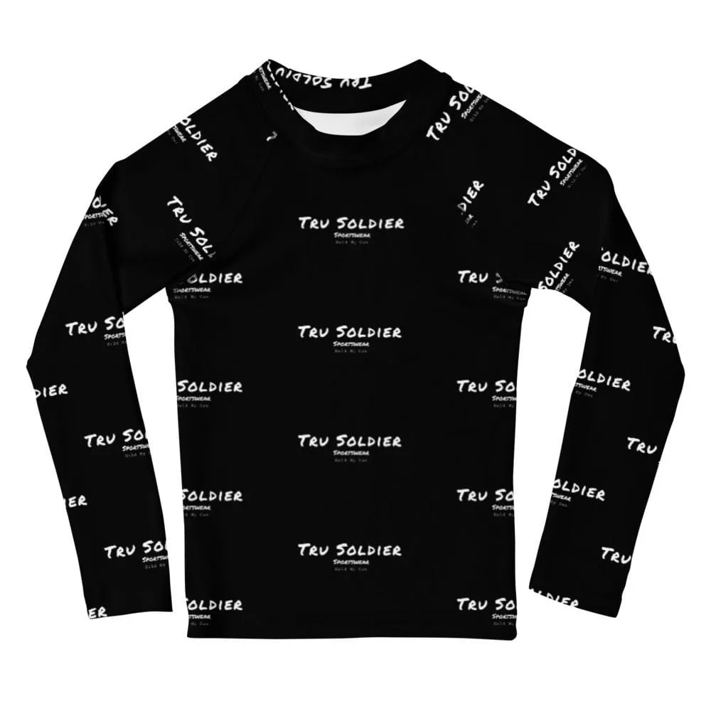 Kids Black Rash Guard