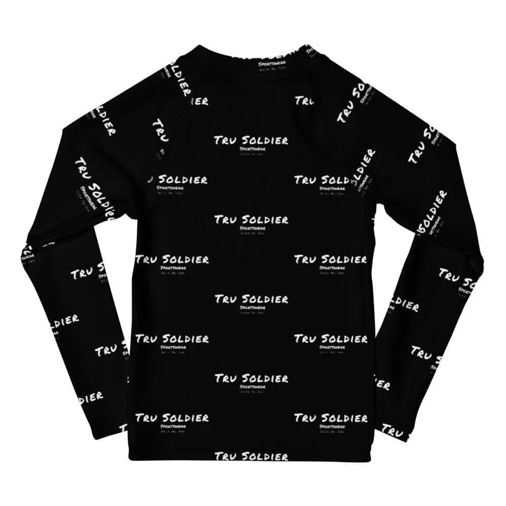 Kids Black Rash Guard