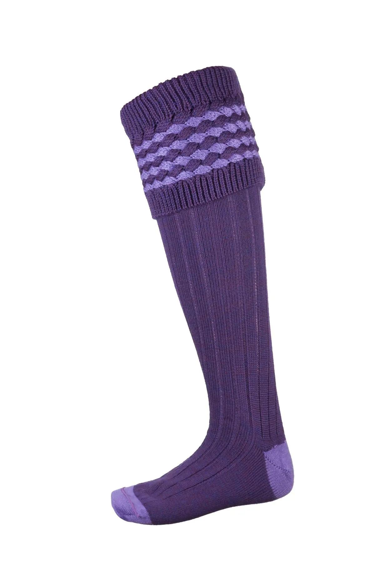 Ladies Diamond Knit Socks