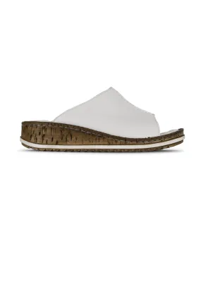 Lunar Leather Slide | WHITE | HARMONY TT