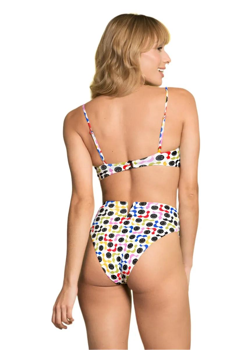 Maaji Happy Asteracea Vitta High Rise/High Leg Bikini Bottom