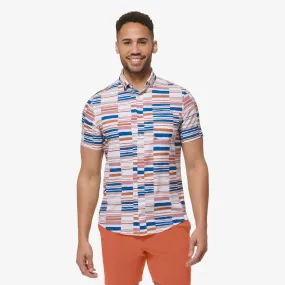 Men's Mizzen   Main | Leeward Trim Short Sleeve | Auburn Multi Stripe