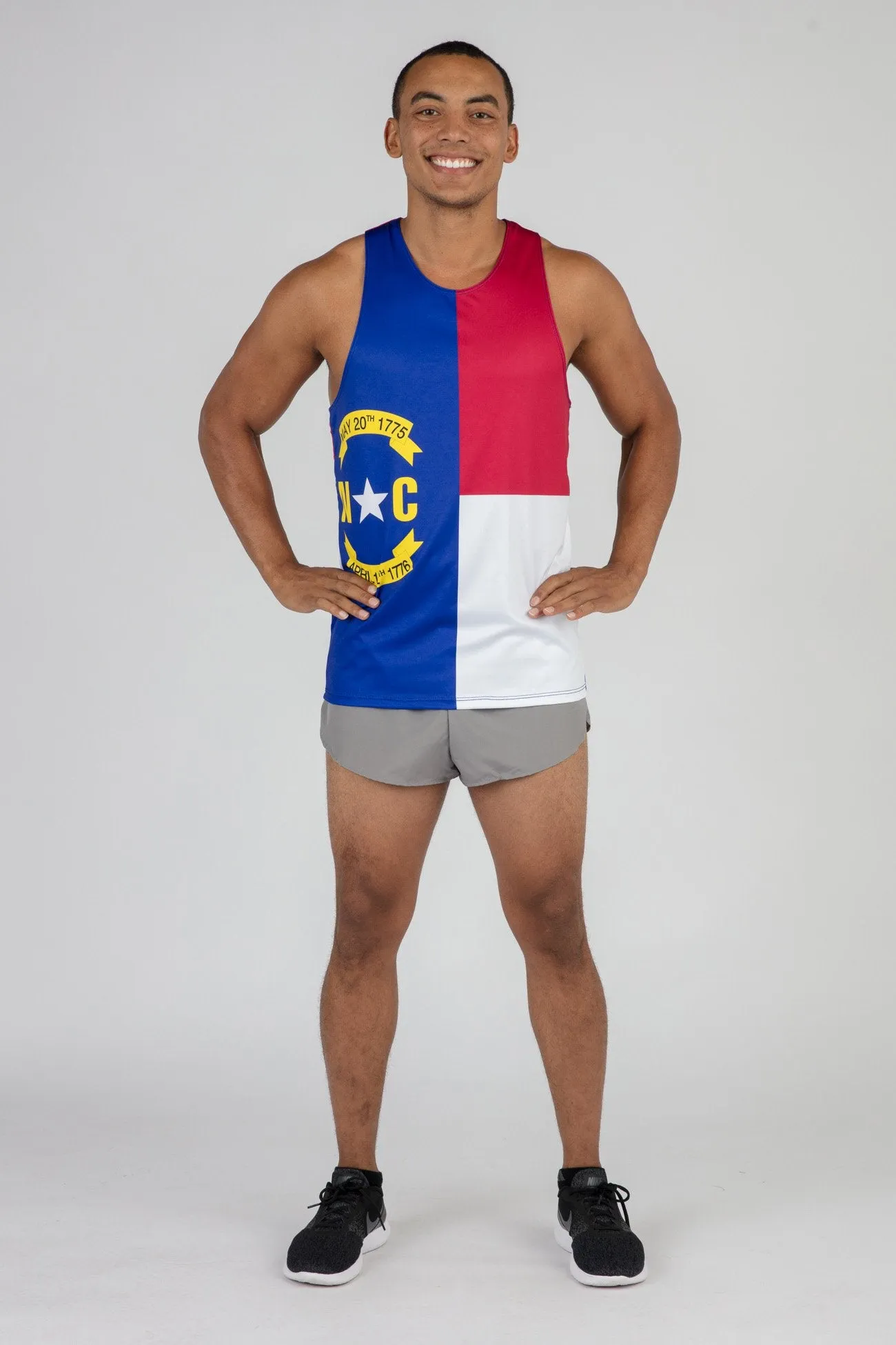 Men's Printed Singlet- North Caoli na