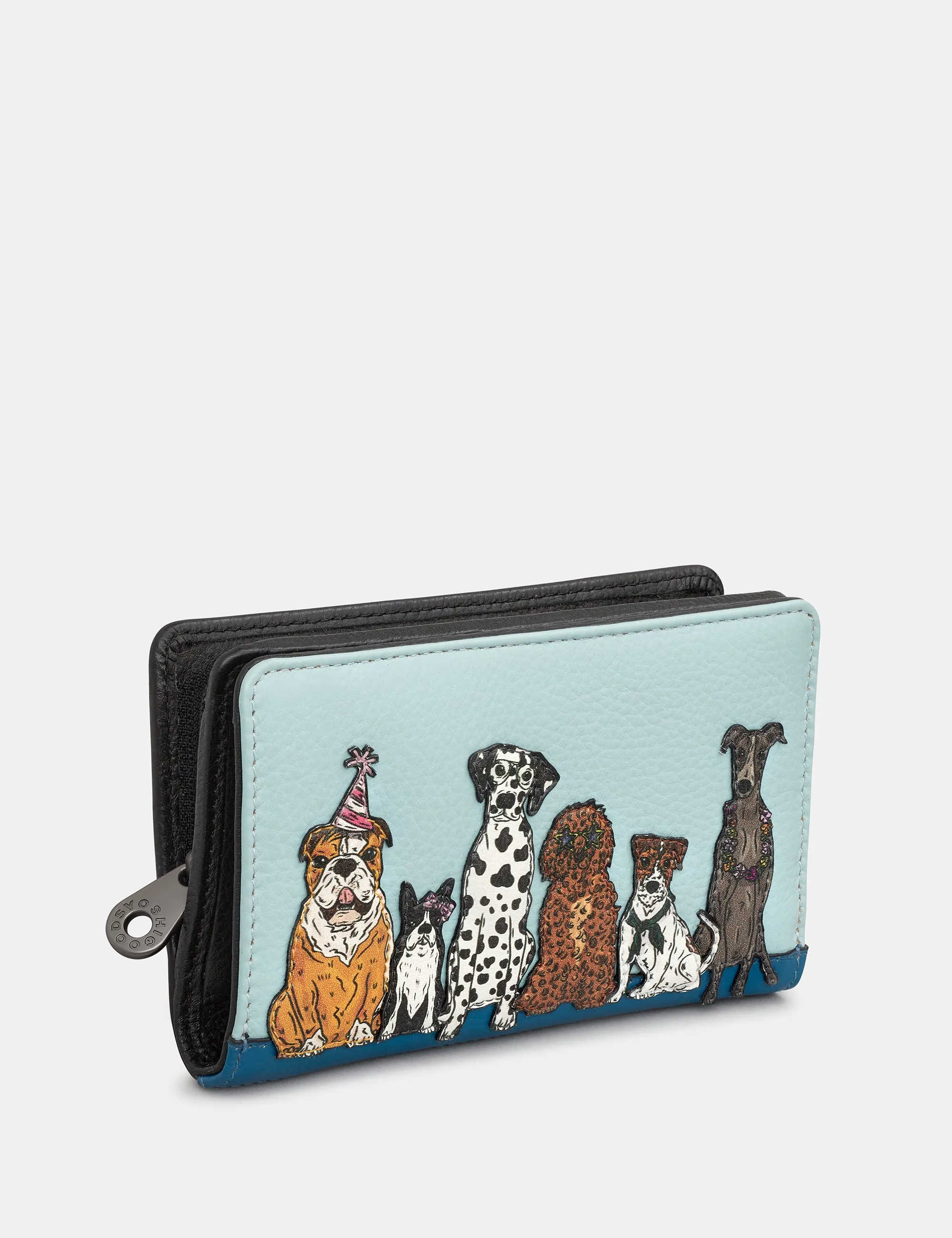 Party Dogs Leather Oxford Purse