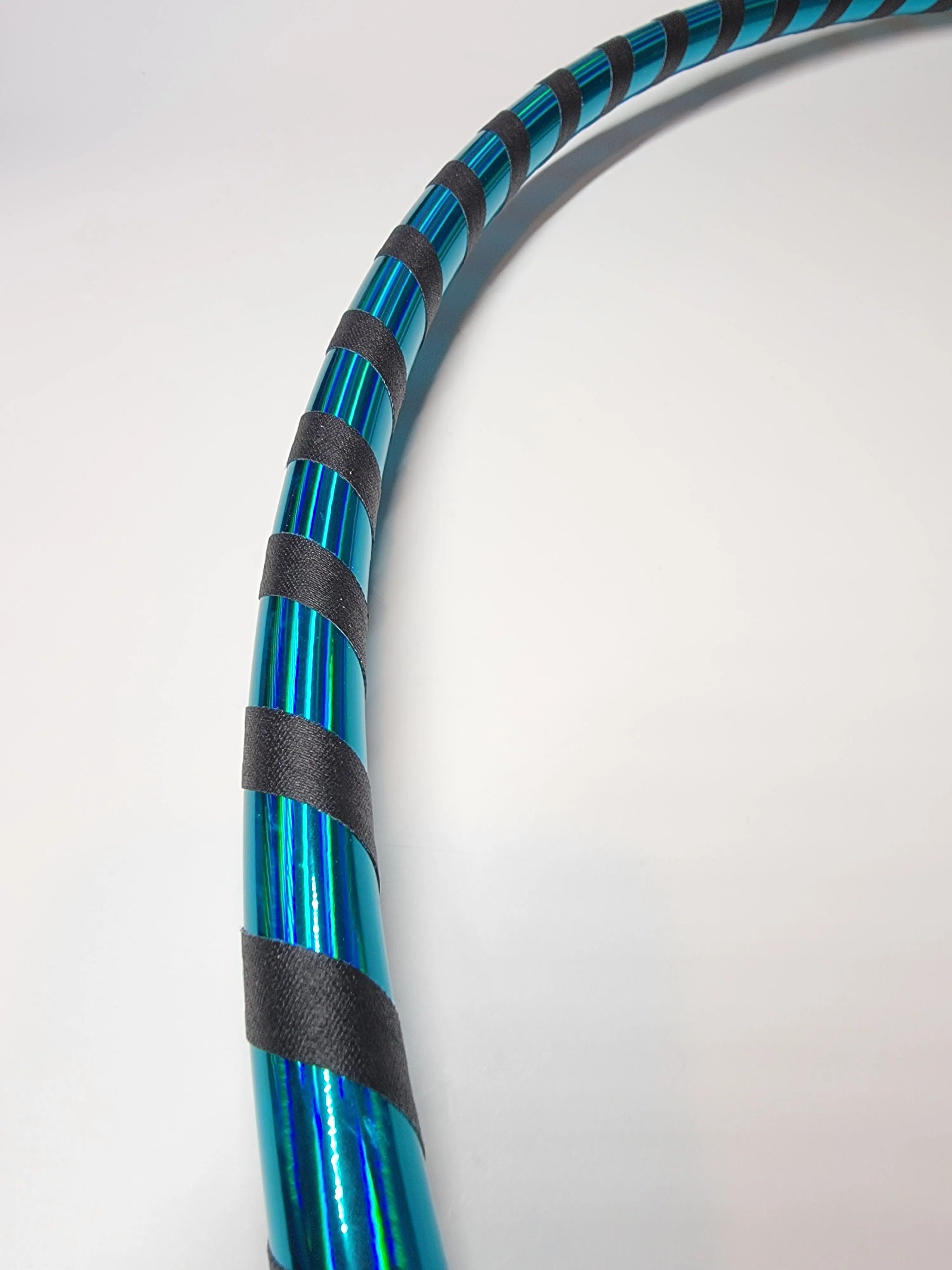 Peacock Swirl Beginner Taped Hoop