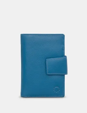 Petrol Blue Leather Anson Purse is