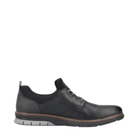 Rieker Men's Dustin 50 Perfed Shoe in Black