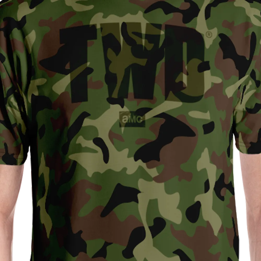 The Walking Dead Camo Logo Unisex All-Over Print Short Sleeve T-Shirt