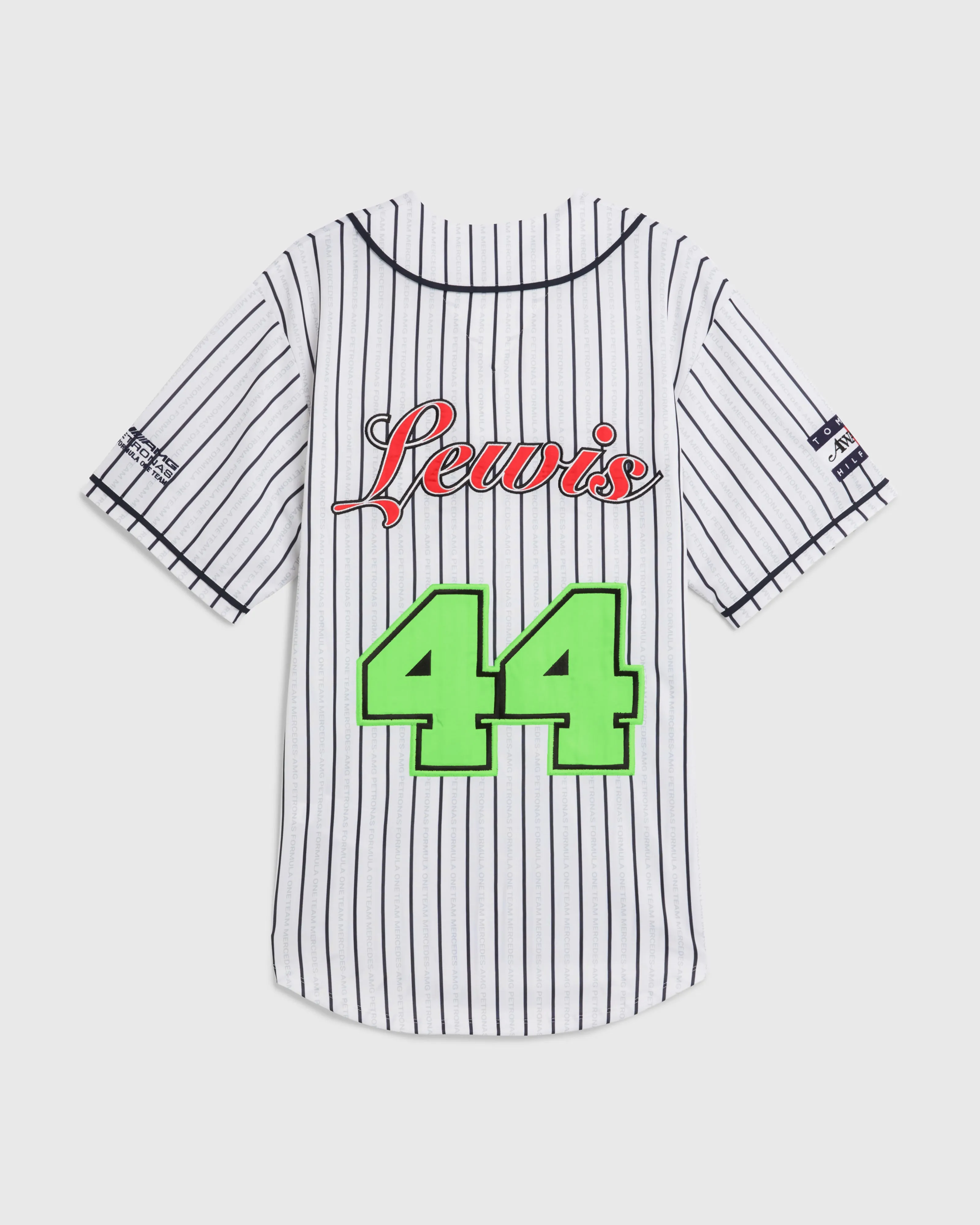 Tommy x Mercedes-AMG F1 x Awake NY Baseball Jersey White/Desert 44